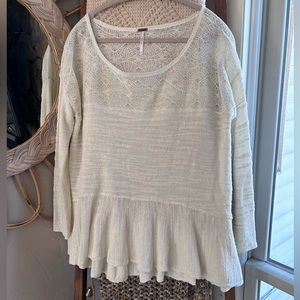 Free People Lace Top size small